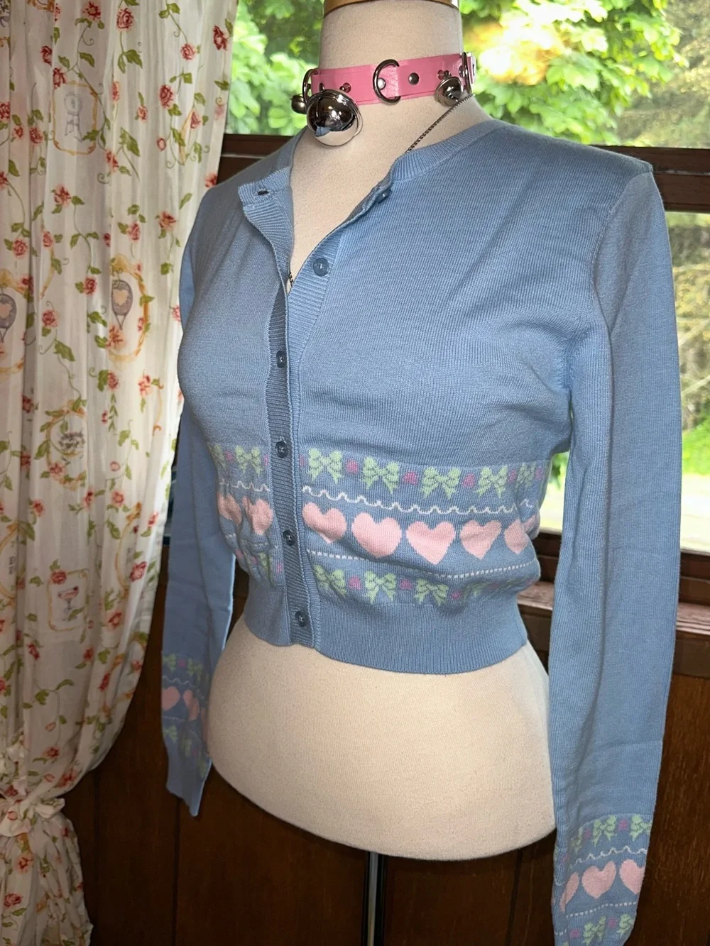 Dolls Kill • Sugar Thrillz Pastel Passion For You Intarsia Knit Sweater